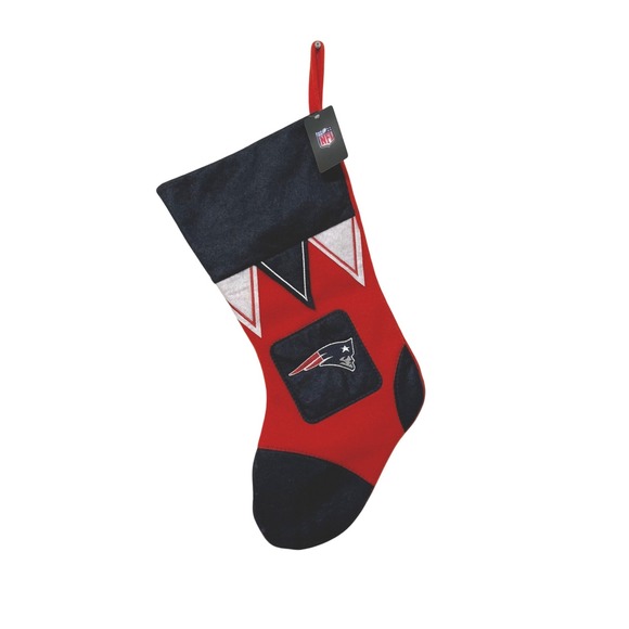 NFL Other - NFL New England Patriots Christmas Holiday Stocking Football Fan Gift NWT